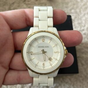 Michael Kors white ceramic watch